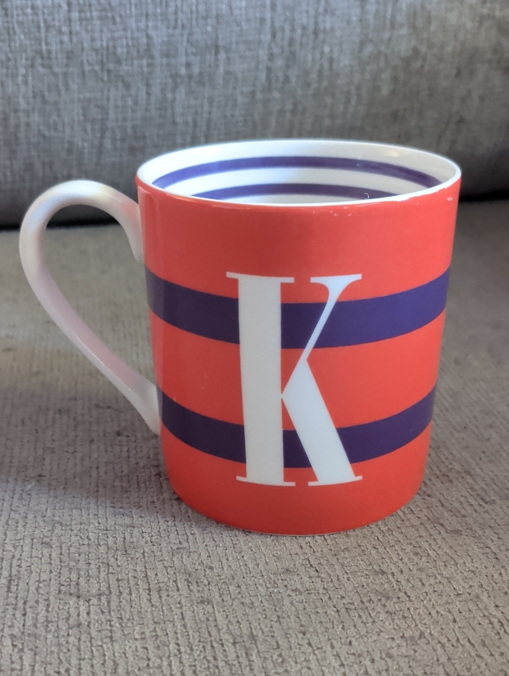 LENOX kate spade New York "K" To The Letter Monogram Ceramic Coffee Mug